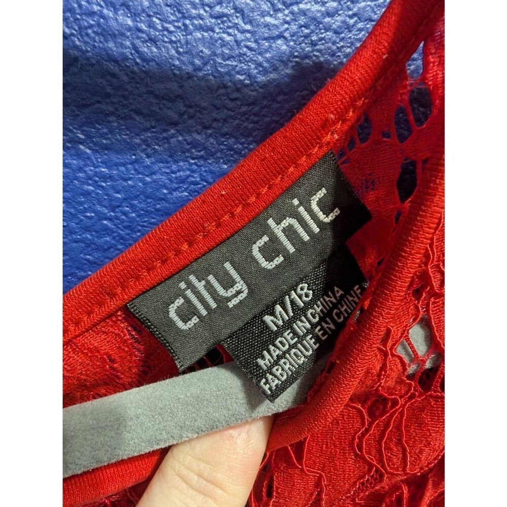 City Chic Lace Top (Matching Tank Underneath) - Picture 4 of 12